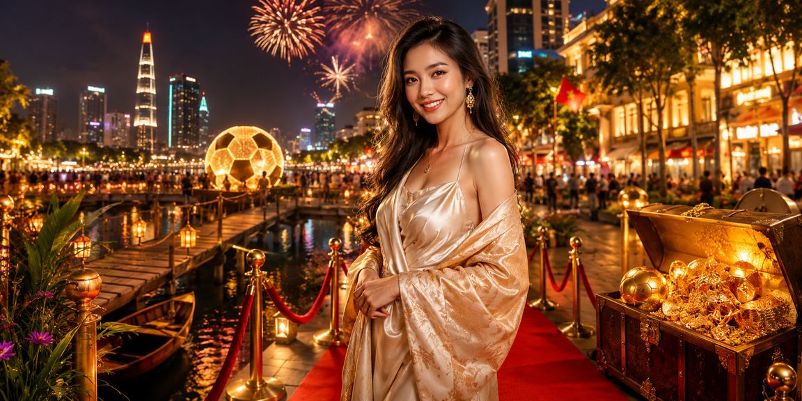 Người dùng tại chợ đêm Hồ Chí Minh truy cập nền tảng cá cược thể thao qua điện thoại